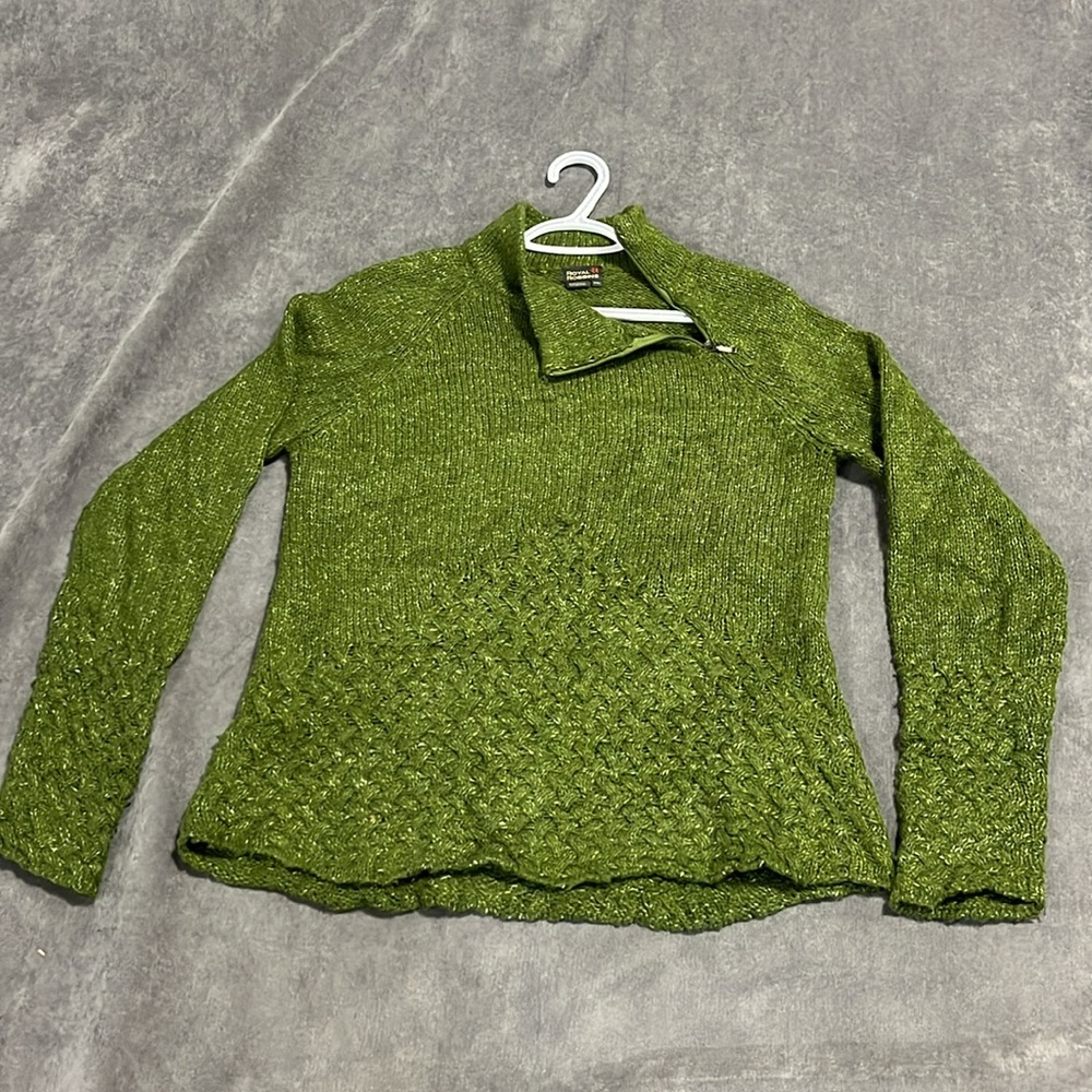 Royal Robbins Olive Green Knit Sweater – Size XL